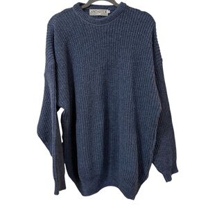 Vintage Antartex country wool sweater Made in Great Britain fisherman knit Large